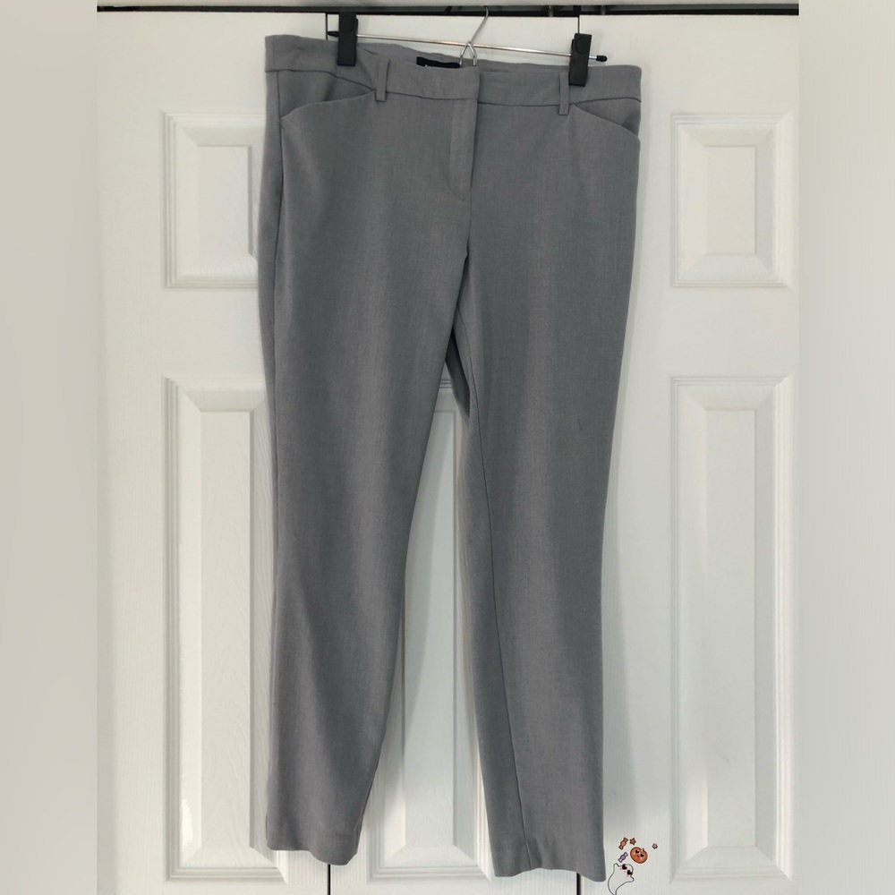 Express skinny mid-rise dress pants, grey, size 12R